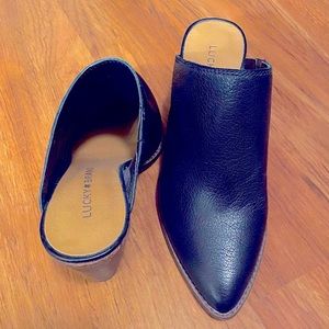 Never Worn! Lucky Brand Heeled Mules